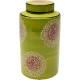 Boite ronde Bloom en porcelaine verte