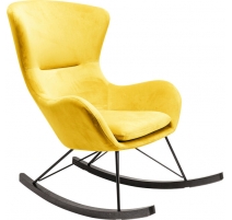 Fauteuil à bascule Oslo jaune