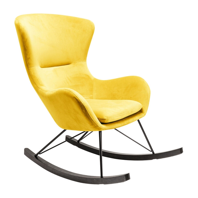 Fauteuil à bascule Oslo jaune