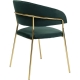 Fauteuil Belle en velours vert