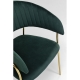 Fauteuil Belle en velours vert