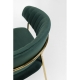 Fauteuil Belle en velours vert