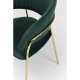 Fauteuil Belle en velours vert