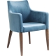 Fauteuil Mode en simili-cuir bleu