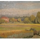 Tableau "Campagne vaudoise" signé DISERENS