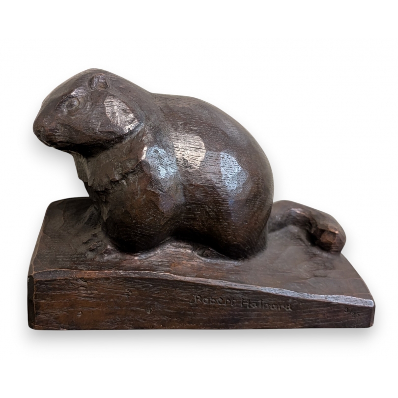 Bronze "Jeune marmotte" signé Robert HAINARD