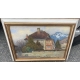 Pastel "Maison de l'artiste" signé F. BIRBAUM