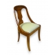 Chaise Empire Gondole en bois d'acajou