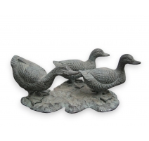 Set de 3 petits canards en bronze