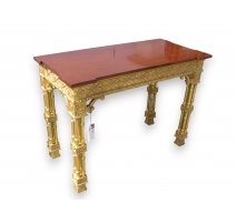 Table-console Charles XIII, dessus faux