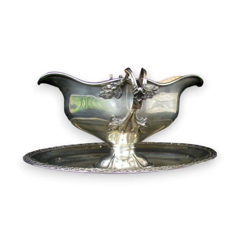 Silver sauce tureen