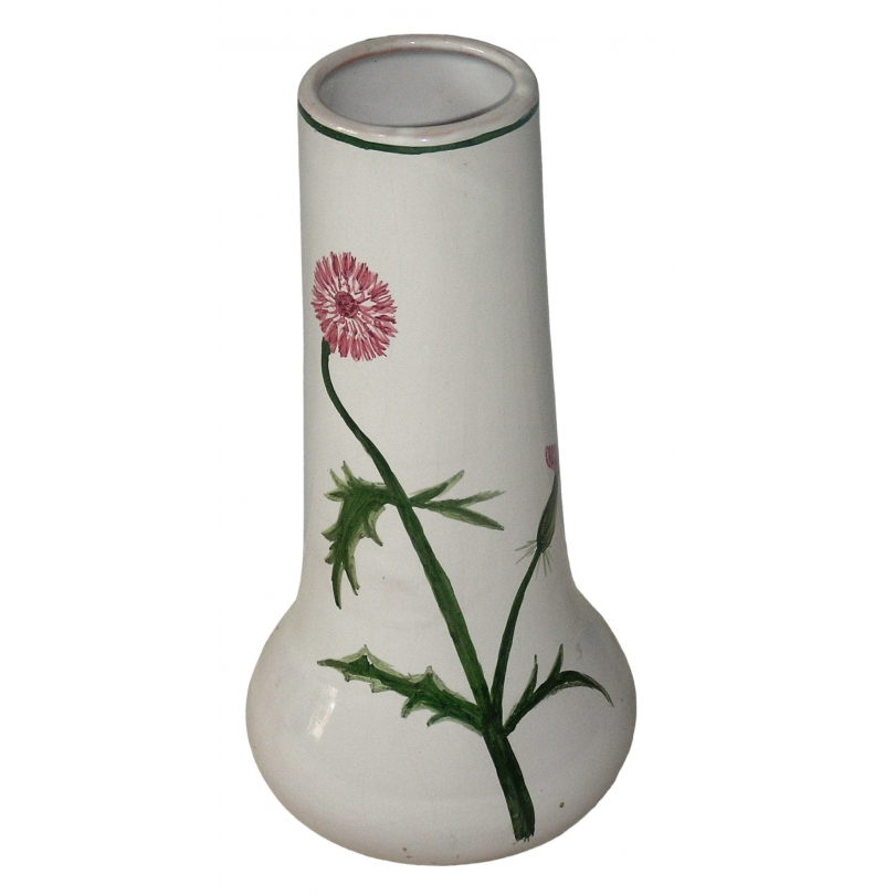 Vase en porcelaine "Bleuets rouges"