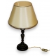 Lampe-pied bougeoir abat-jour soie