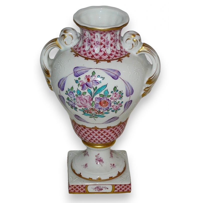 Pied de lampe Louis XVI en porcelaine