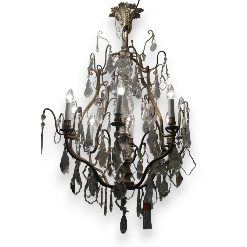 Lustre Style Louis XV en Bronze