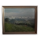 Huile sur toile "vue d'Erlenbach"