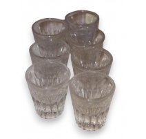 Lot de 7 verres à cognac