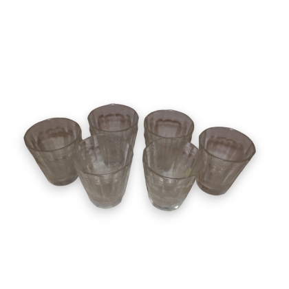 Lot de 6 verres gravés chasse