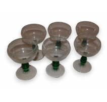 Lot de 8 verres du Rhin, Art Déco