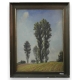 Huile sur toile "Arbres" signée G. FRANCOIS