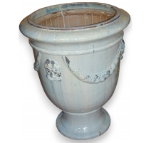 Urne en terre cuite vernissé vase
