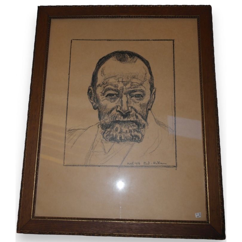 Reproduction d'un dessin "Autoportrait"