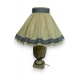 Lampe beige et bleu