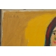 Huile sur toile portrait "Lisa" signée