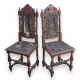 Paire de chaises Henri II