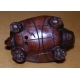 Netsuke en bois "Tortue à tête de