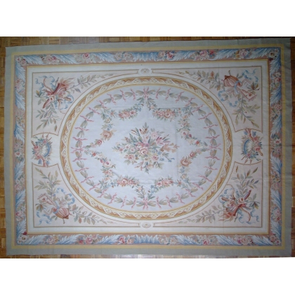 Alfombra Aubusson estilo Luis XVI, de dibujo