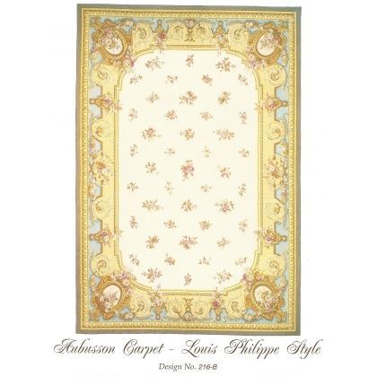 Tapis Aubusson style Louis Philippe,