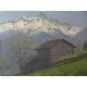 Tableau "Chalet devant la Dent de Morcles"