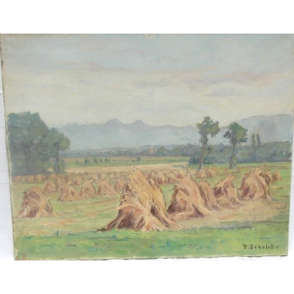 Bild "ernte in Vandoeuvres".