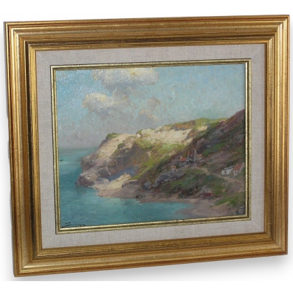 Tableau "Village dans les falaises en