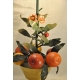 Lampe "HOEDIC" Fruits et fleurs en fer