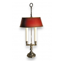 Lampe bouillotte à 2 lumières en bronze