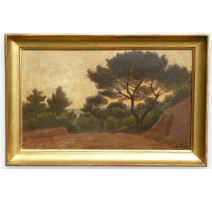Painting "View of Provence", signed POTTER.