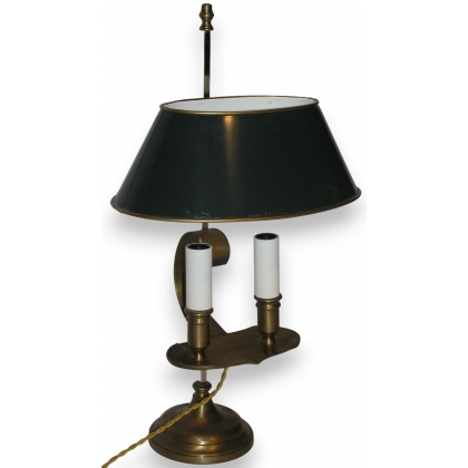 Lampe bouillotte à deux lumières en