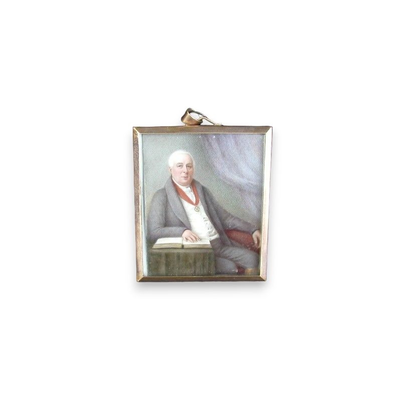 Miniature on ivory of "Sir Alex Purves".