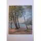 Huile sur toile Suisse "Bord du Lac