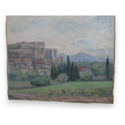 Huile sur toile "Fort" de Paul SOKOLOFF