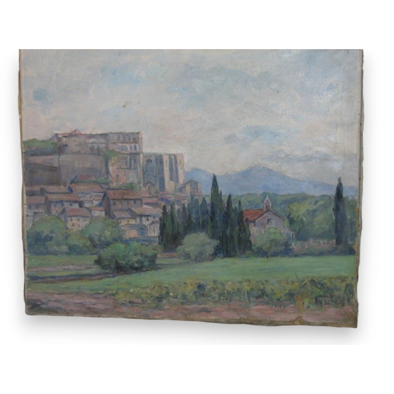 Huile sur toile "Fort" de Paul SOKOLOFF