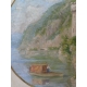 Tableau "Aix-les-Bains" Monogrammé O.V.