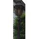 Lampadaire en fonte avec lanterne en