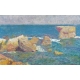 Tableau huile sur toile "Rochers en