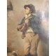 Painting "Italian musician", signed ROBERT.