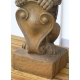 Paire de sculptures "Lions" sur socle,