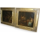 Paire de tableaux huile sur toile HOREMANS