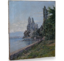 Tableau "Bord du lac Léman"